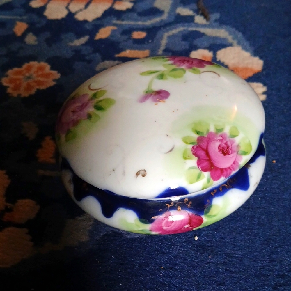 Floral Decorative Royal Nippon Style Trinket Box